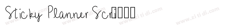 Sticky Planner Scri字体转换